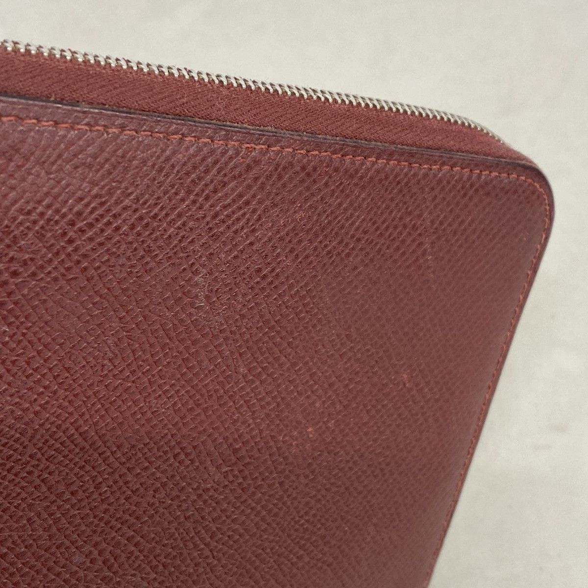 Hermes Wallet Azap Long Silk in Veau Rouge Ash Silver — view 7