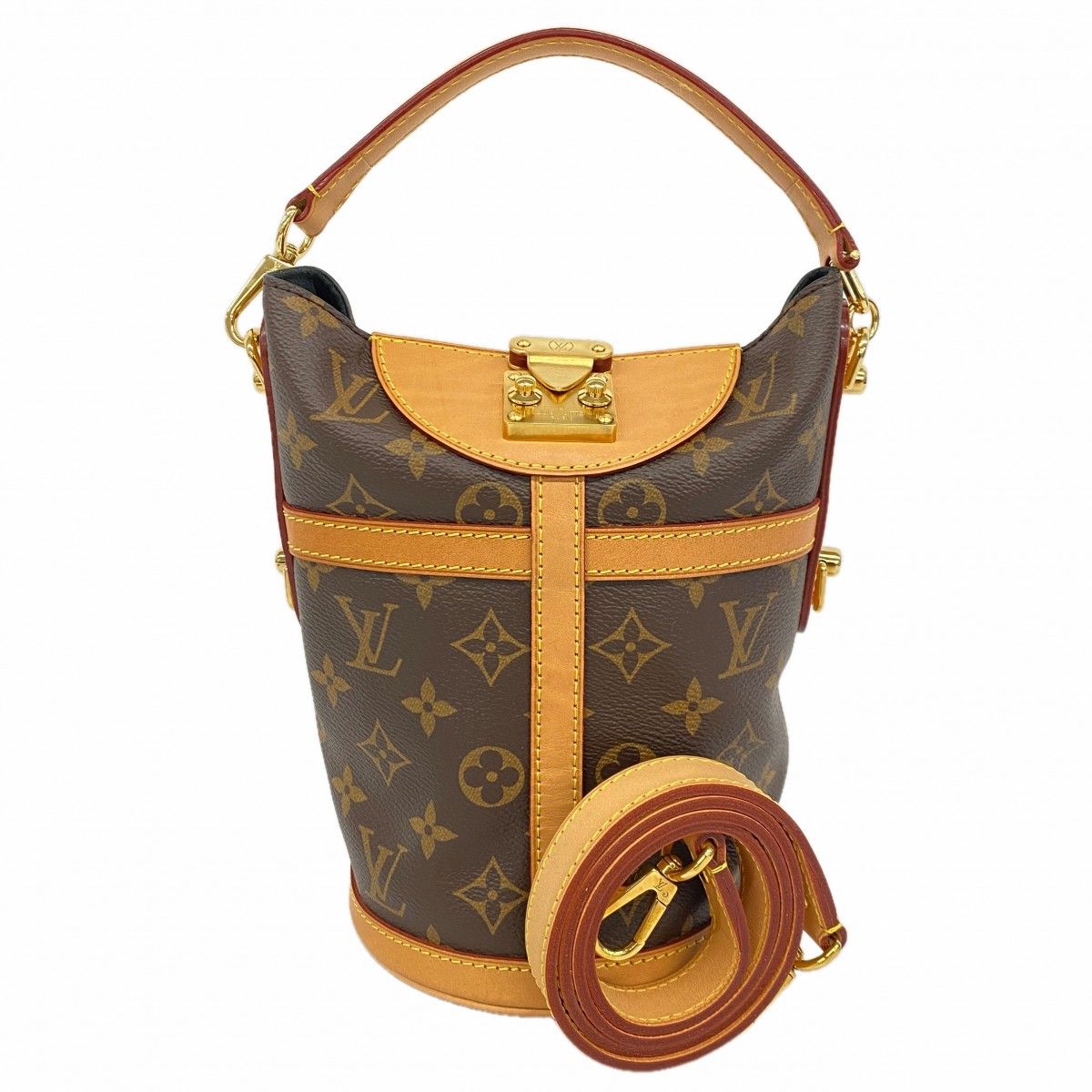 Louis Vuitton Handbag Monogram Duffle Brown 2-Way