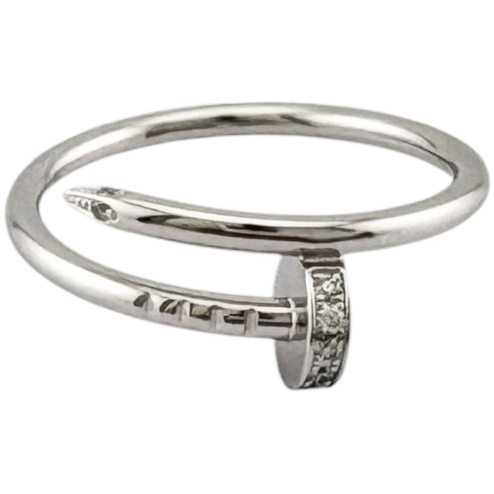 Cartier Juste un Clou Ring 18k White Gold Diamond — view 3