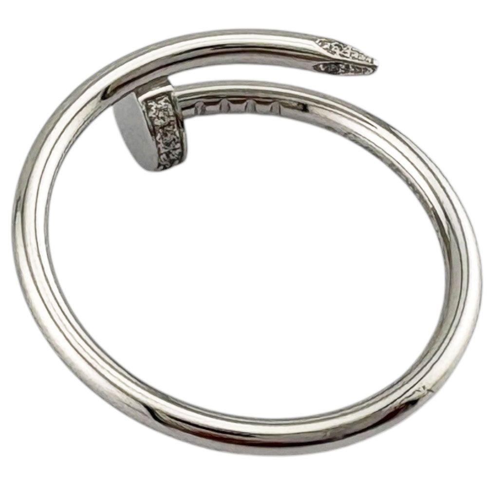 Cartier Juste un Clou Ring 18k White Gold Diamond — view 5