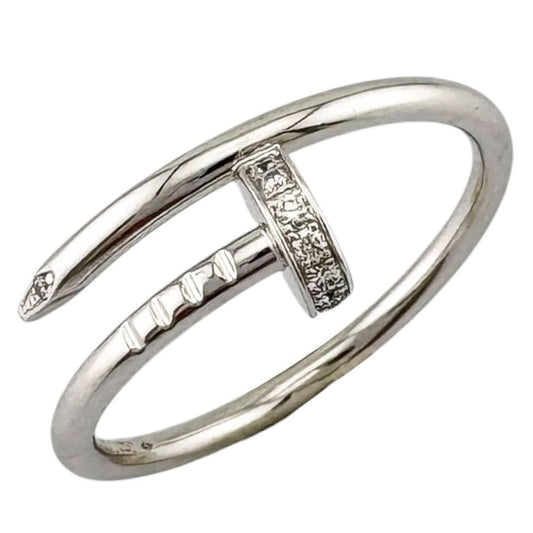 Cartier Juste un Clou Ring 18k White Gold Diamond