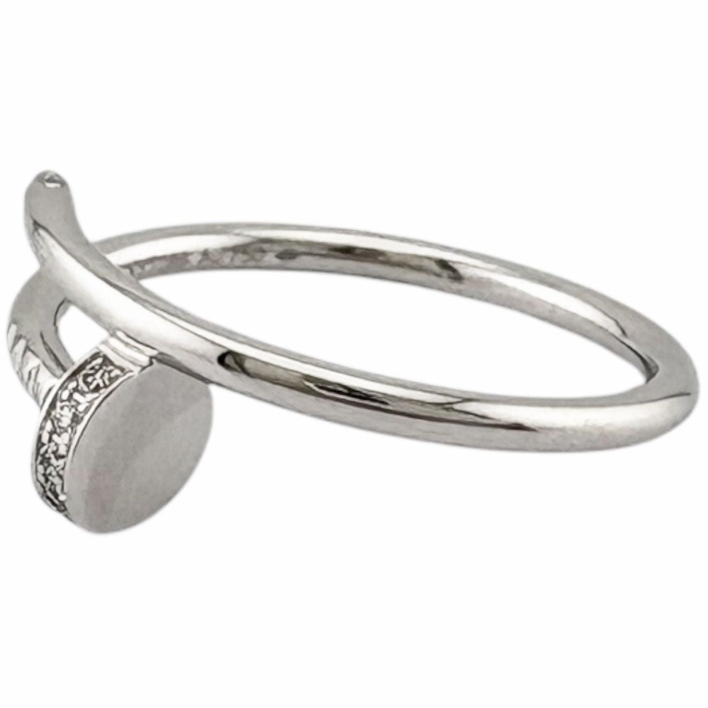 Cartier Juste un Clou Ring 18k White Gold Diamond — view 4