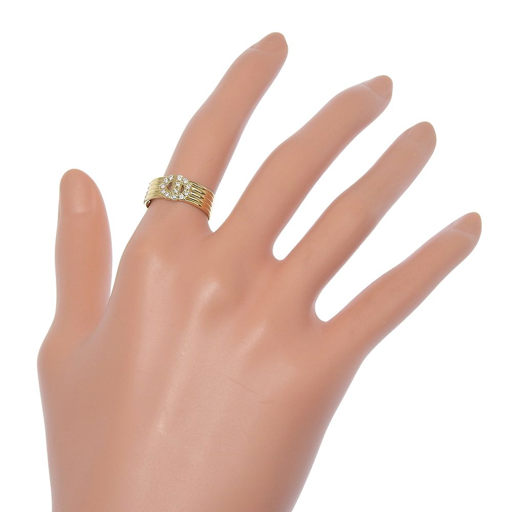 Dior Gold Diamond Ring — view 2