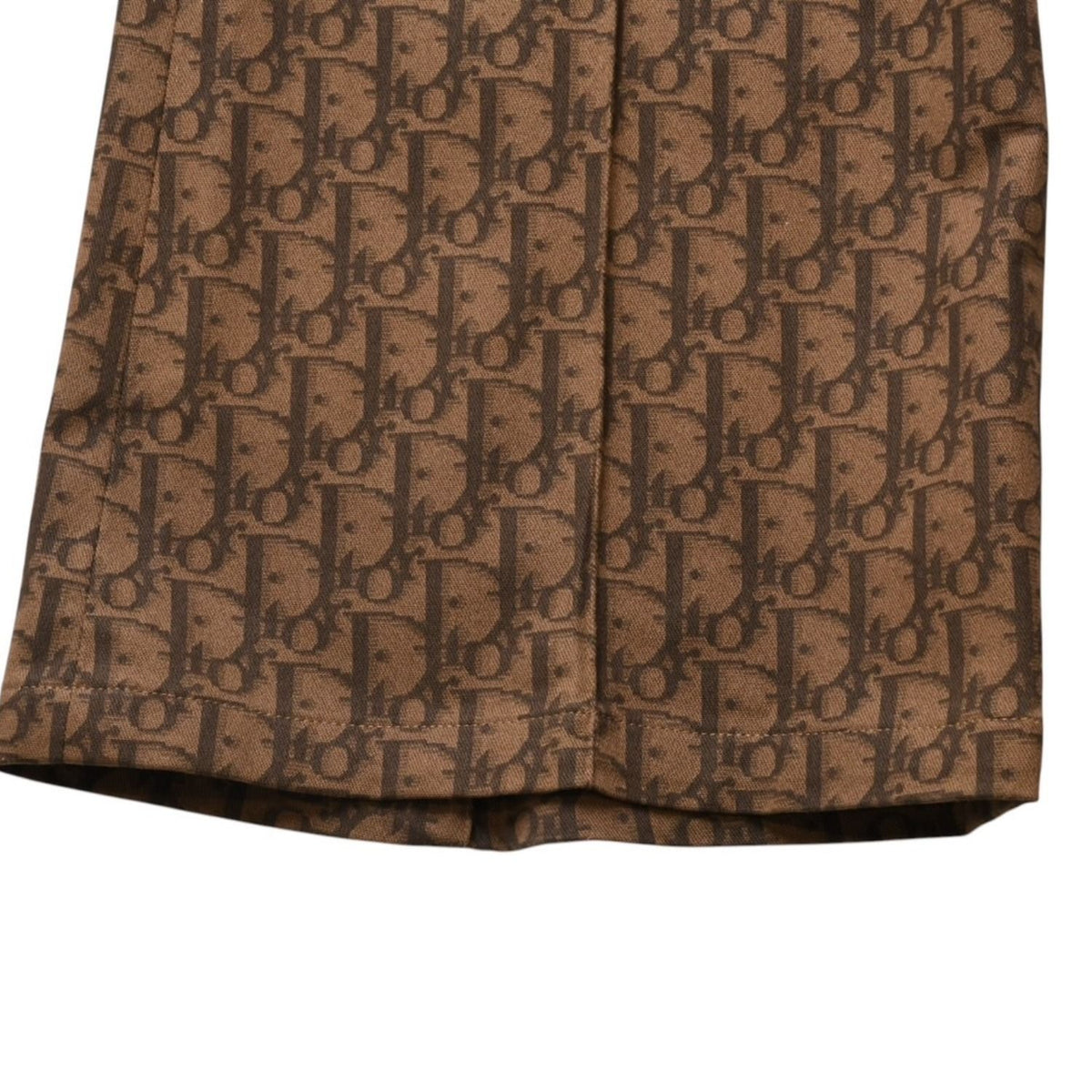 Dior 38 Brown Trotter Pattern Flare Pants — view 5