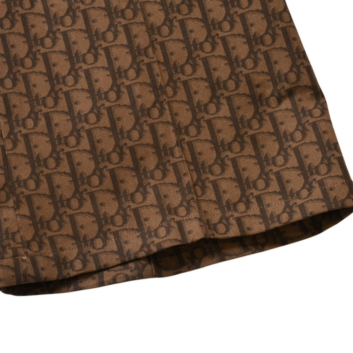 Dior 38 Brown Trotter Pattern Flare Pants — view 4