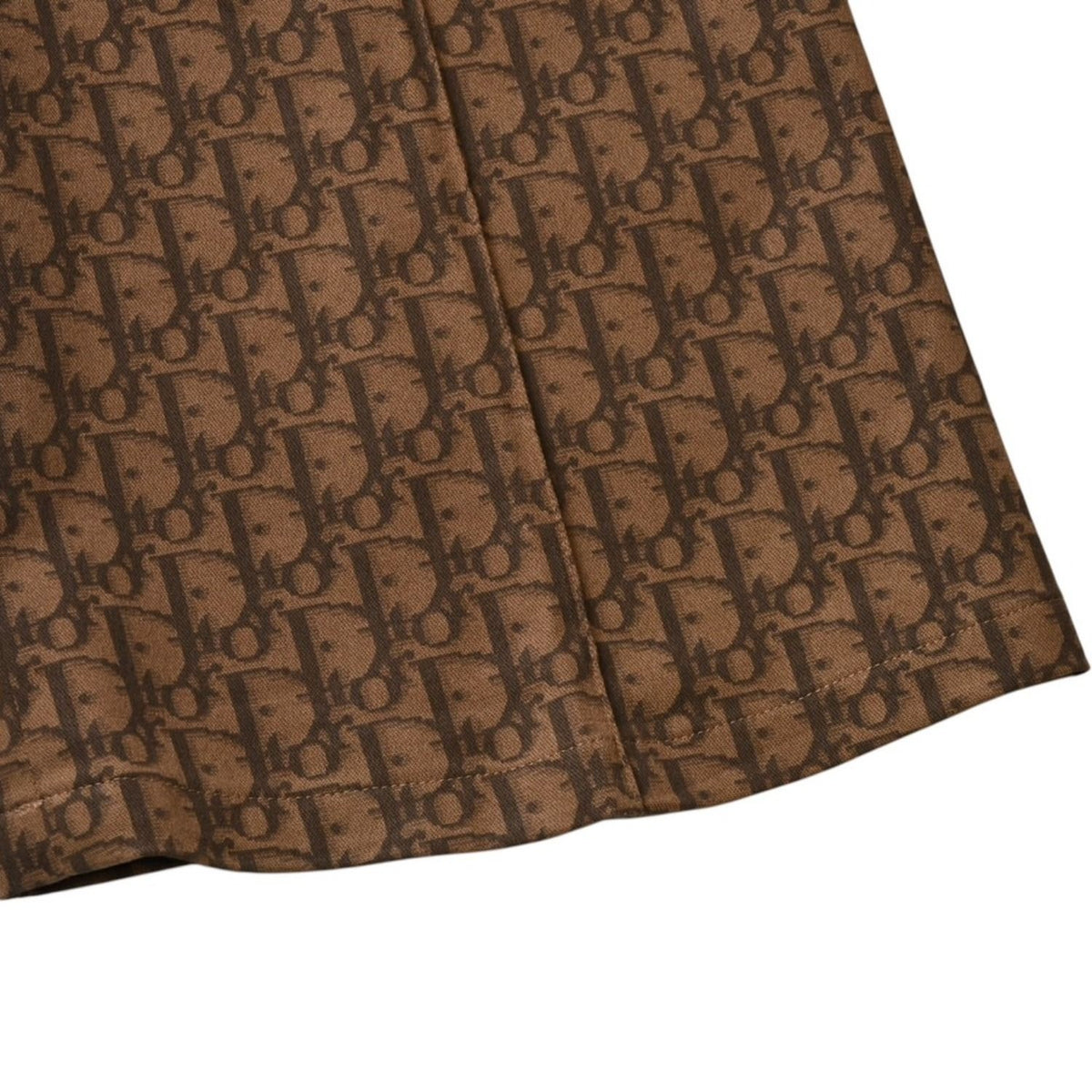 Dior 38 Brown Trotter Pattern Flare Pants — view 8