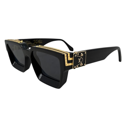 Louis Vuitton Sunglasses 1.1 Millionaire LV Logo Black Gold Eyewear