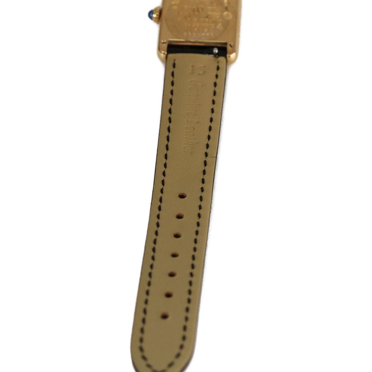 Cartier 925 Must Tank Vermeil SM Quartz Leather — view 6