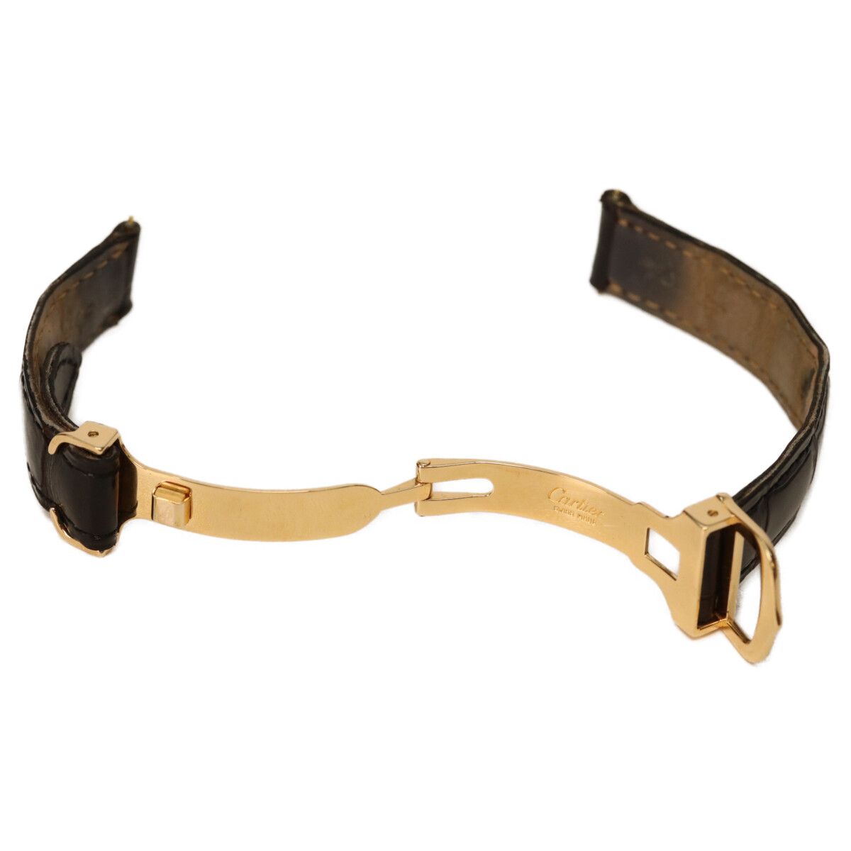 Cartier 925 Must Tank Vermeil SM Quartz Leather — view 8