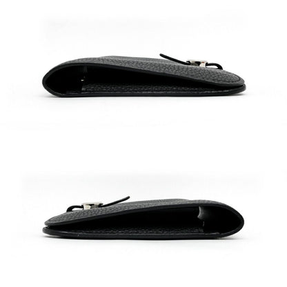 Hermes Dogon Duo Black Silver Togo Wallet — view 3