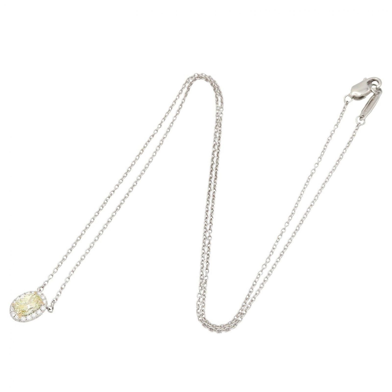 Tiffany & Co Necklace Sorest Diamond 40 cm 18k White Gold 18k — view 2