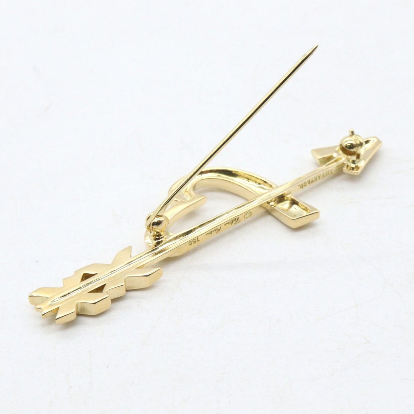 Tiffany & Co Brooch Heart &arrow Kiss 18k — view 4