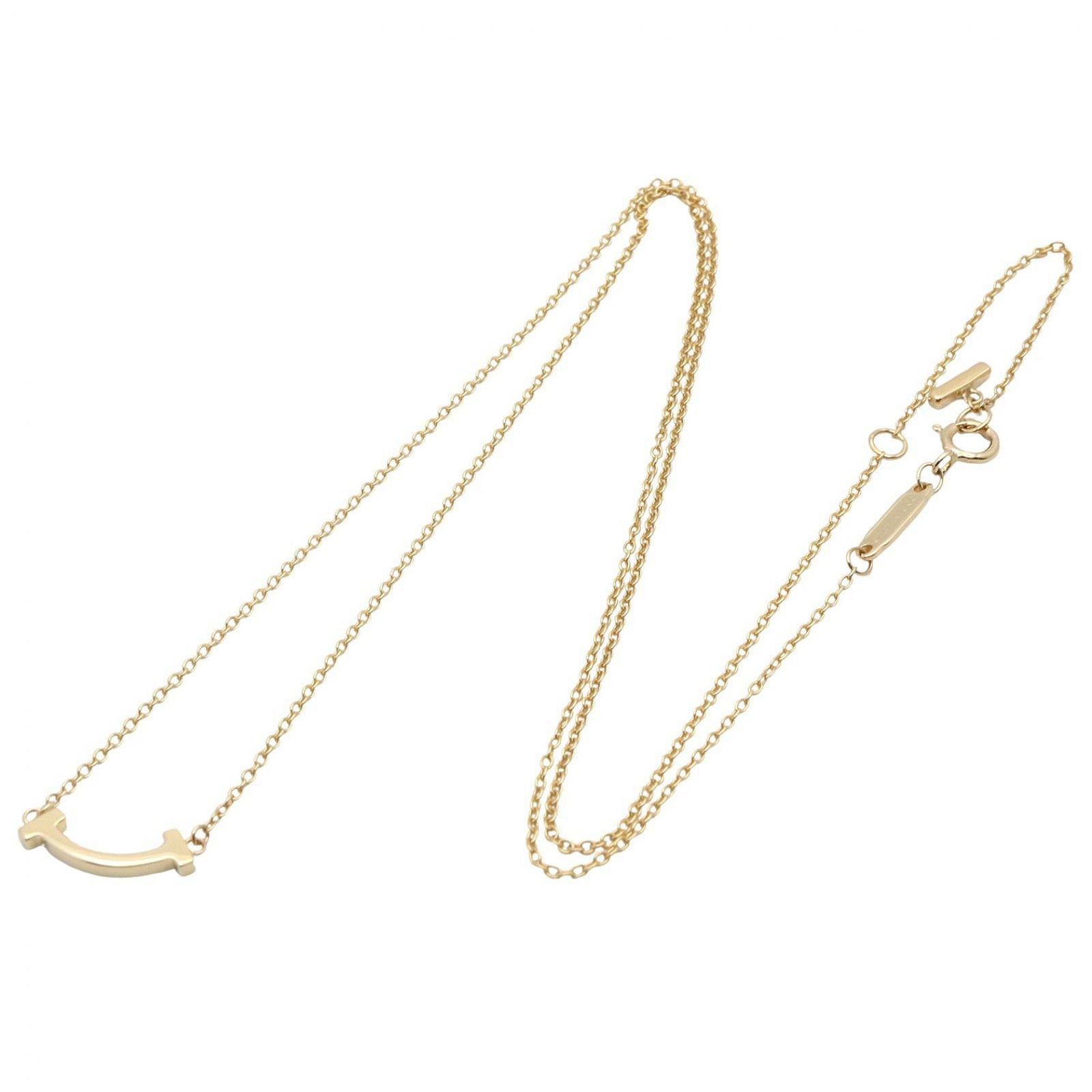 Tiffany & Co Necklace T Smile Mini 43 48.5 cm 18k — view 2