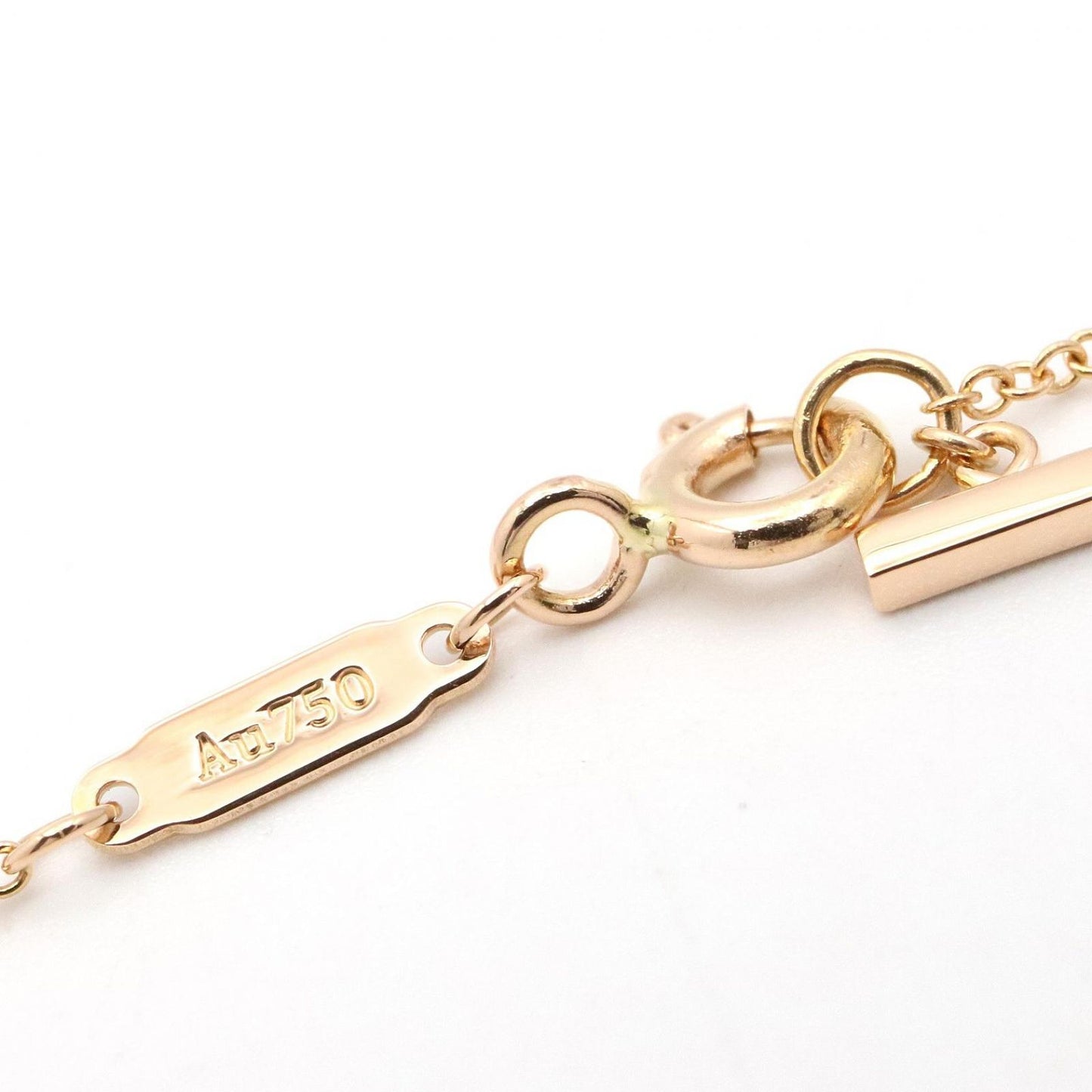 Tiffany & Co Necklace T Smile Mini Diamond 40 45.5 cm 18k — view 4