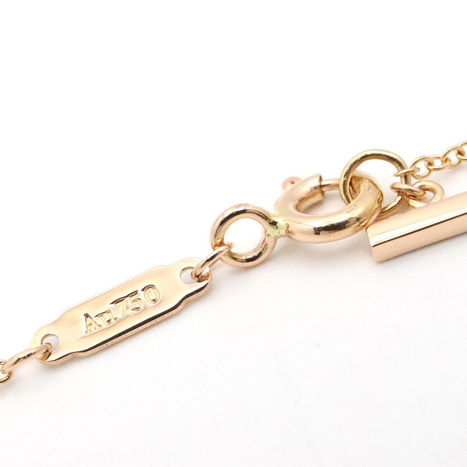 Tiffany & Co Necklace T Smile Mini Diamond 40 45.5 cm 18k — view 4