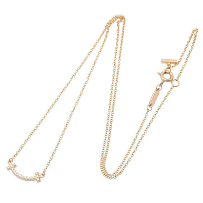 Tiffany & Co Necklace T Smile Mini Diamond 40 45.5 cm 18k — view 2