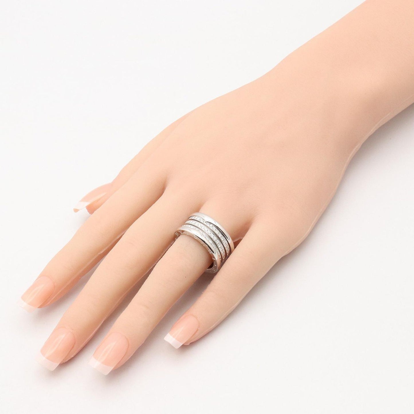 Bvlgari Ring Diamond Band 18k White Gold — view 7