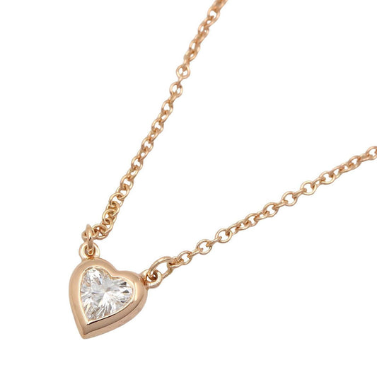 Tiffany & Co Necklace by the Yard Heart 41.5 cm 18k Pink Gold Diamond
