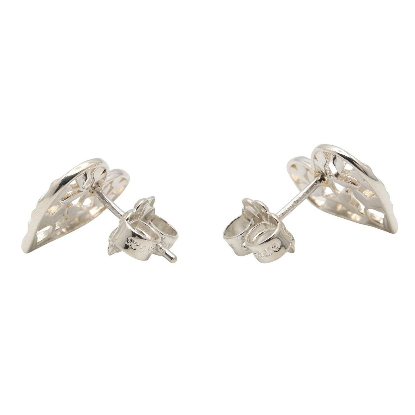 Tiffany & Co Earrings Olive Leaf Heart 925 Sterling Silver — view 2
