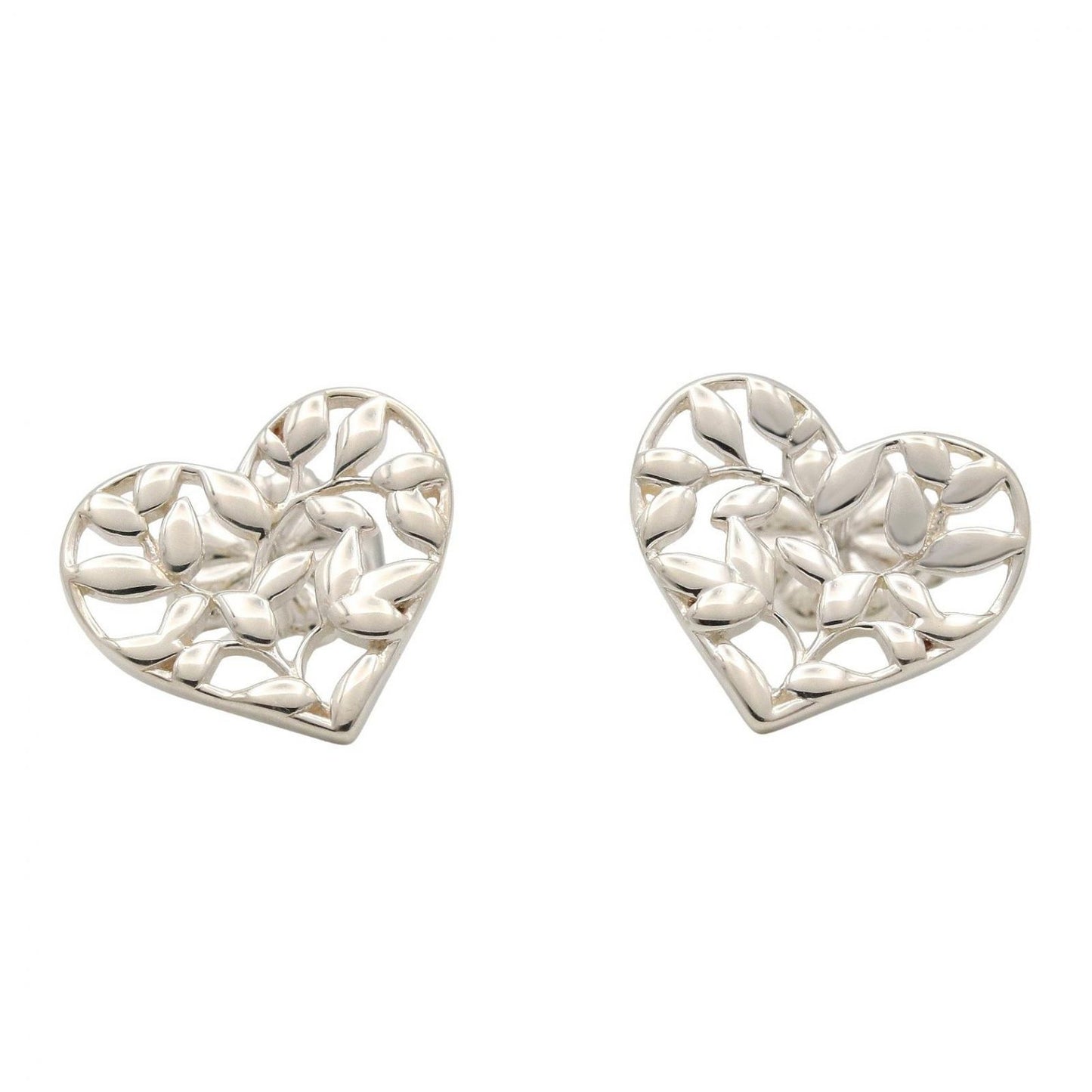 Tiffany & Co Earrings Olive Leaf Heart 925 Sterling Silver
