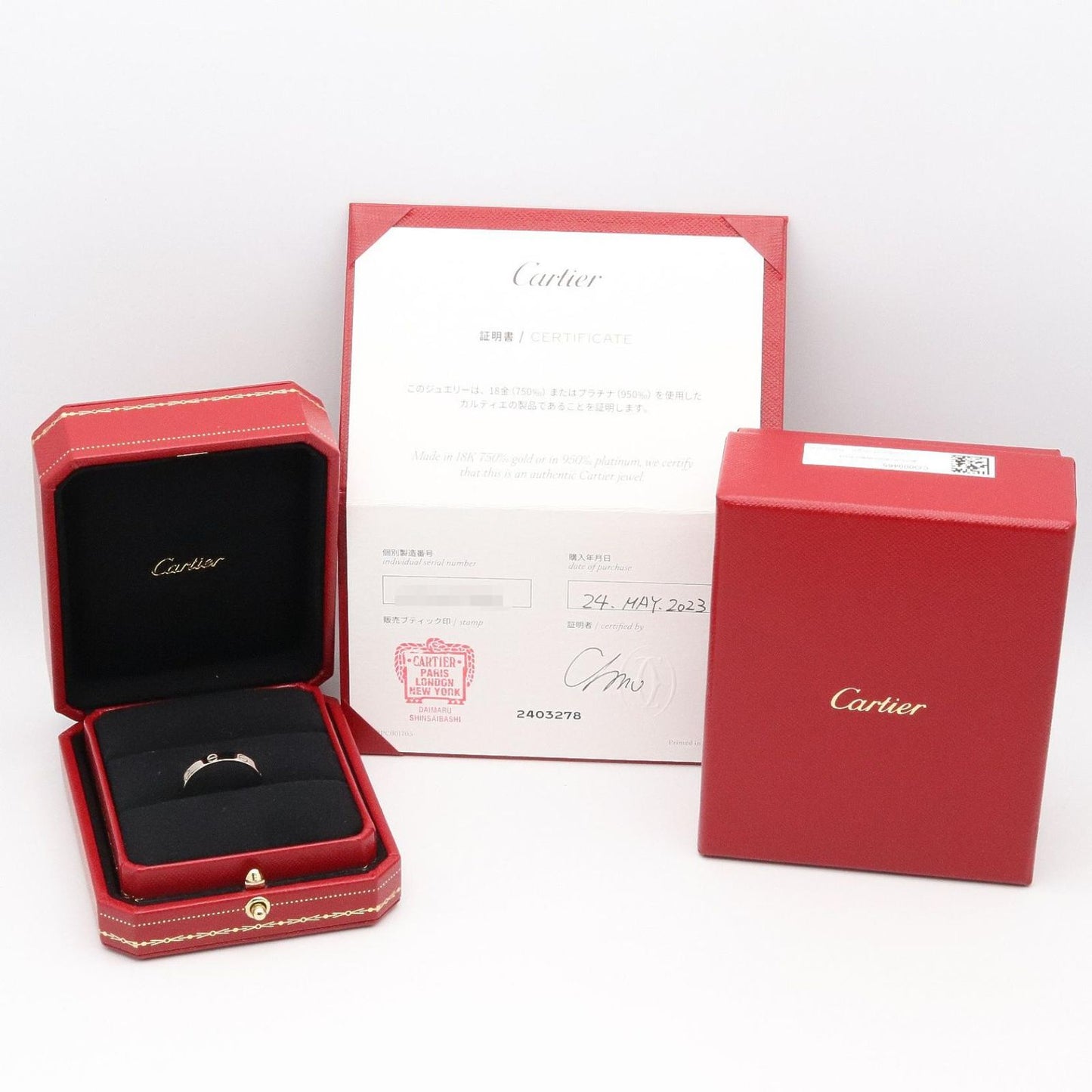 Cartier Ring Mini Love 18k White Gold — view 8