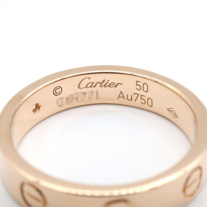 Cartier Ring Mini Love 18k Pink Gold Diamond — view 4