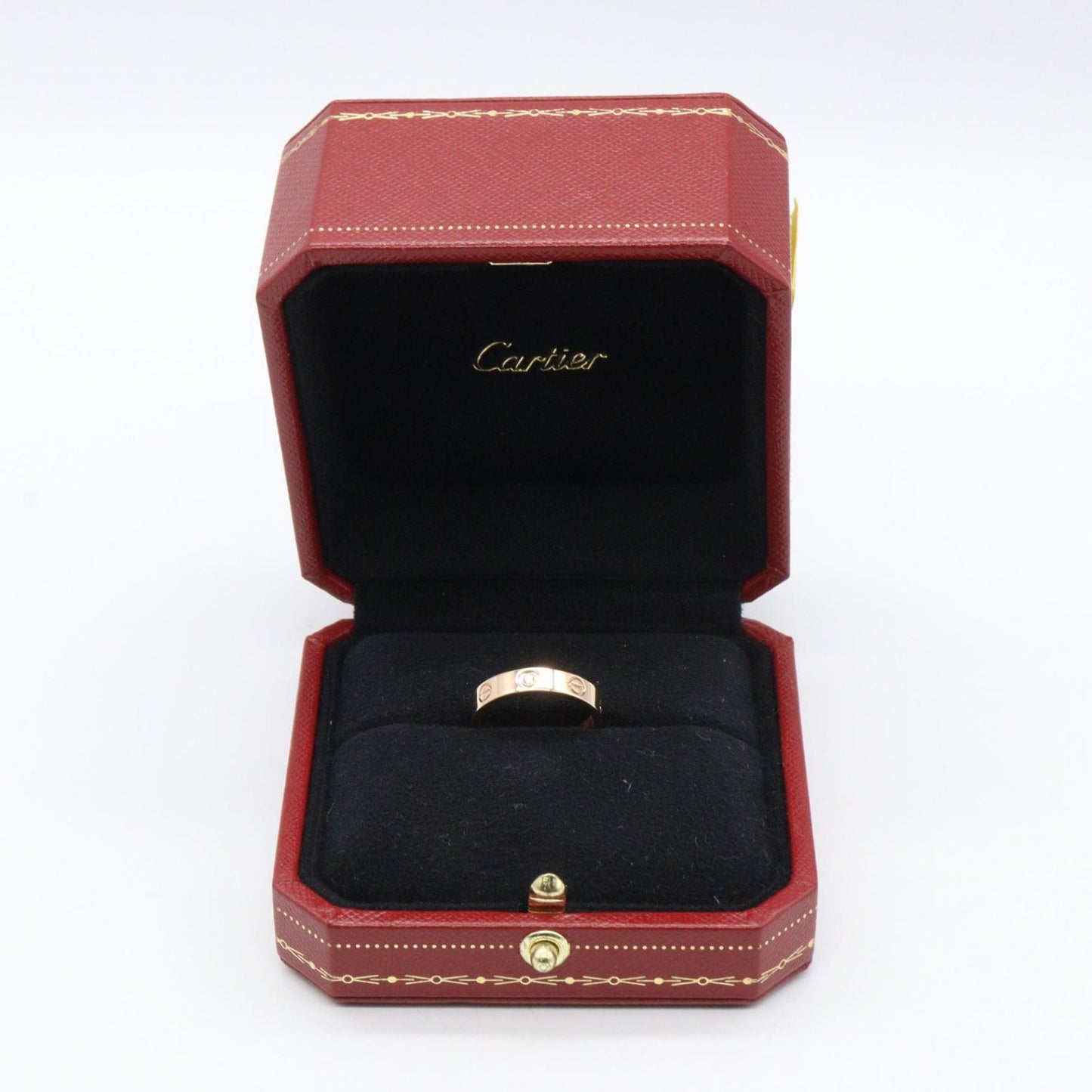 Cartier Ring Mini Love 18k Pink Gold Diamond — view 7