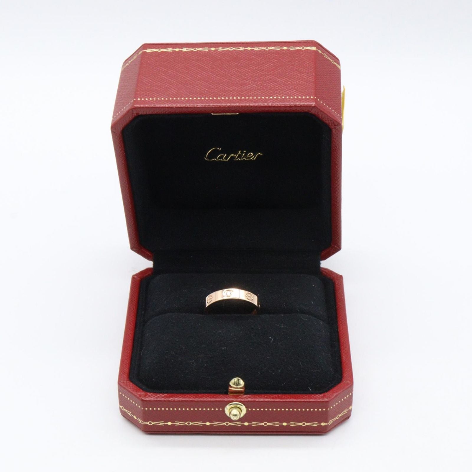 Cartier Ring Mini Love 18k Pink Gold Diamond — view 7