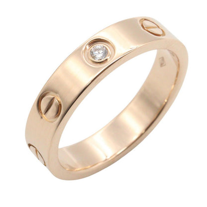 Cartier Ring Mini Love 18k Pink Gold Diamond
