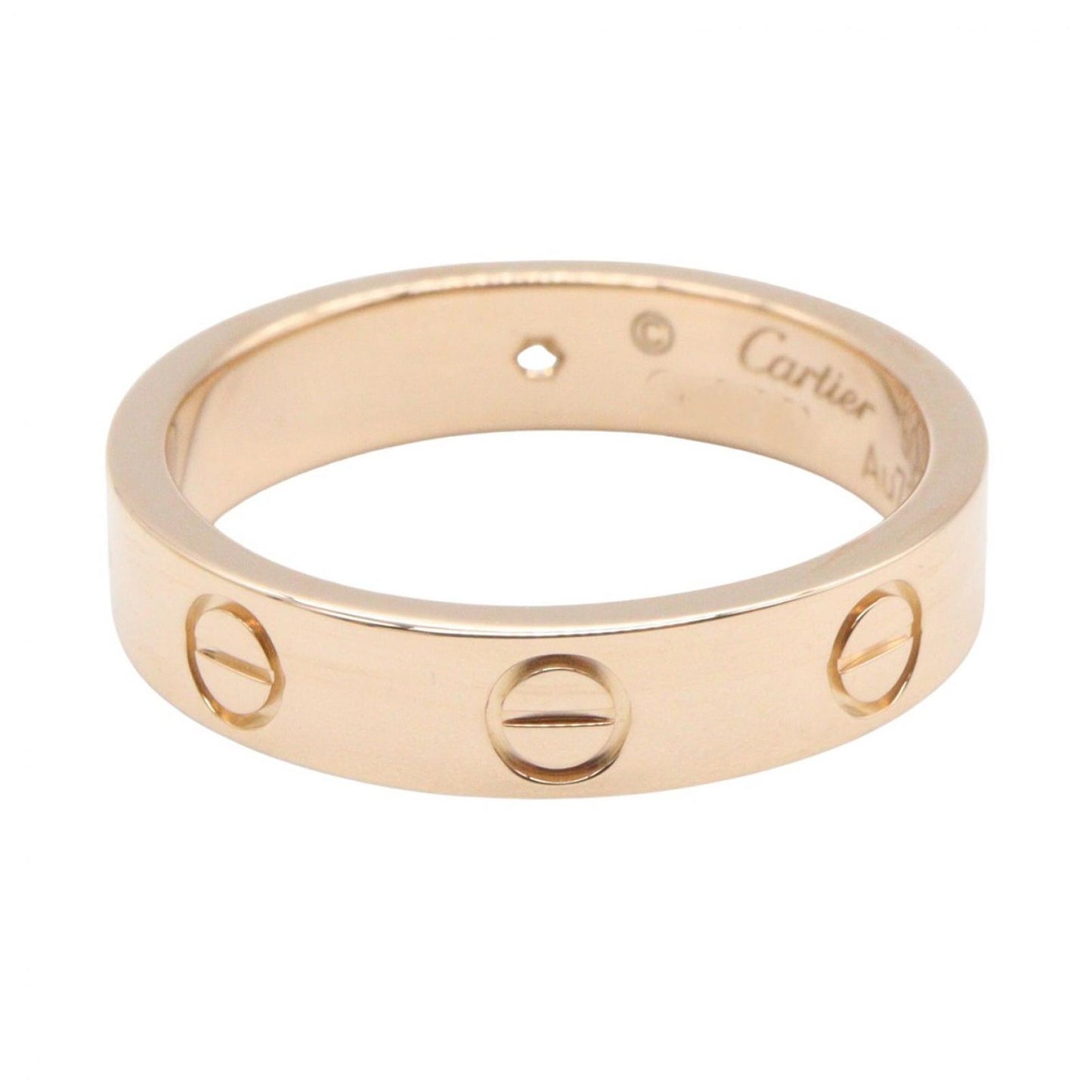 Cartier Ring Mini Love 18k Pink Gold Diamond — view 3