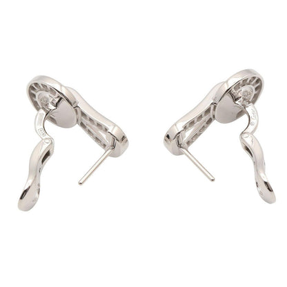 Cartier Earrings Agraph Diamond 18k White Gold — view 3