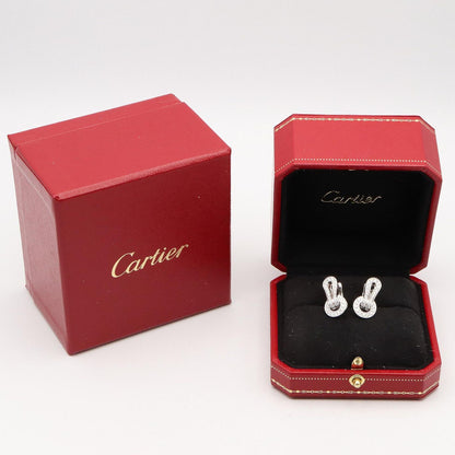 Cartier Earrings Agraph Diamond 18k White Gold — view 6