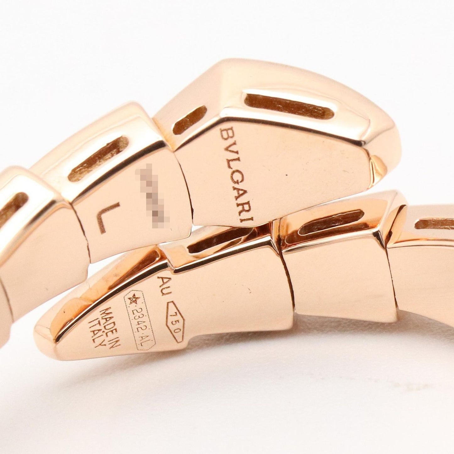Bvlgari Ring Serpenti Viper Diamond 18k Pink Gold — view 4