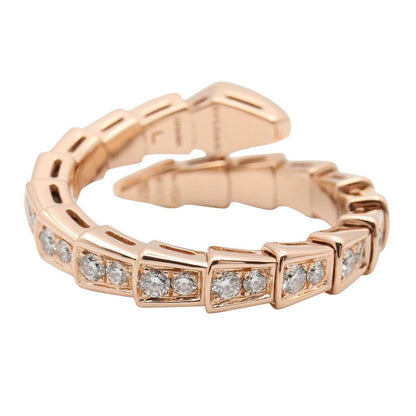 Bvlgari Ring Serpenti Viper Diamond 18k Pink Gold — view 3