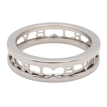 Bvlgari Ring Open Logo Spiral 18k White Gold — view 2