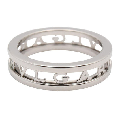Bvlgari Ring Open Logo Spiral 18k White Gold — view 3
