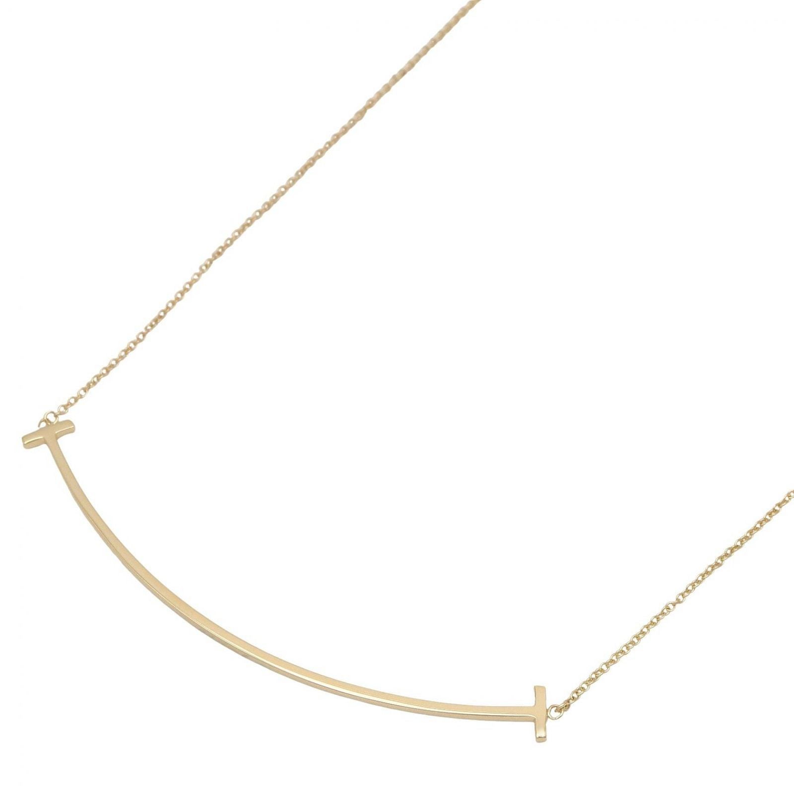 Tiffany & Co Necklace T Smile Large 40 45.5 cm 18k