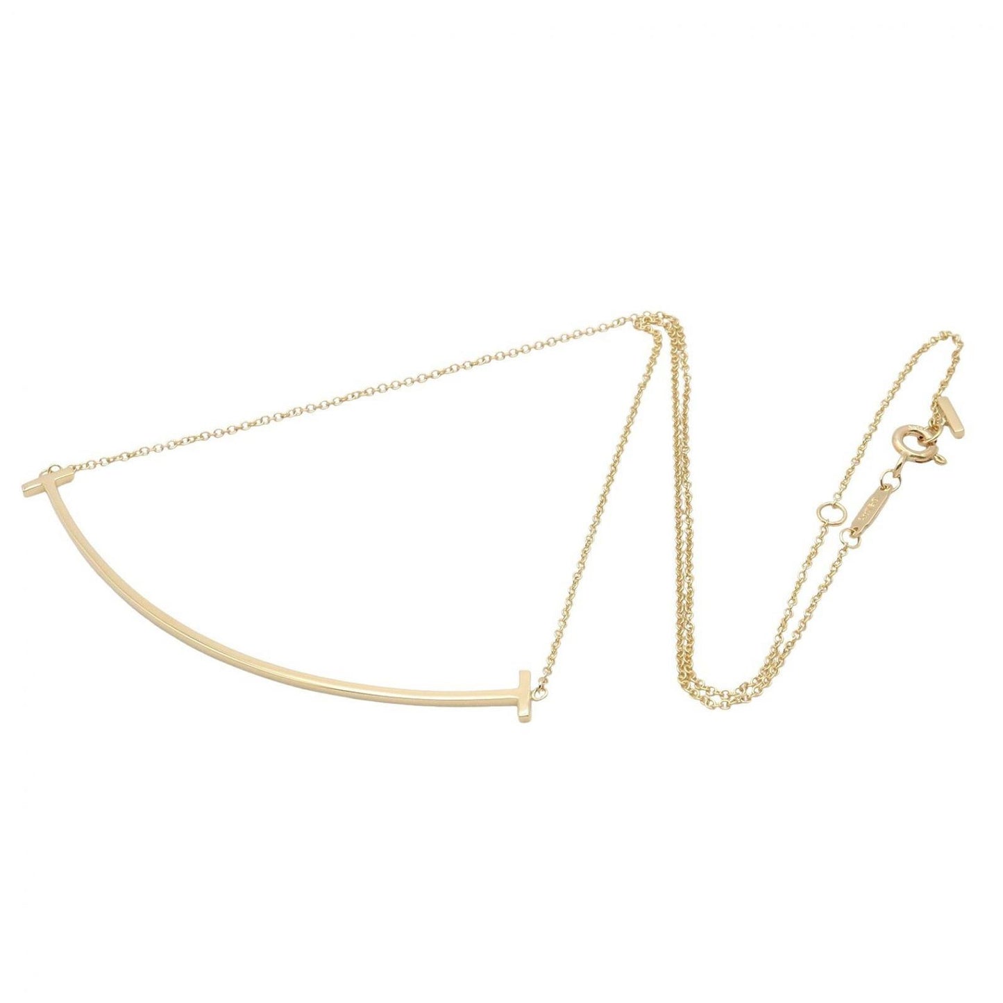 Tiffany & Co Necklace T Smile Large 40 45.5 cm 18k — view 2