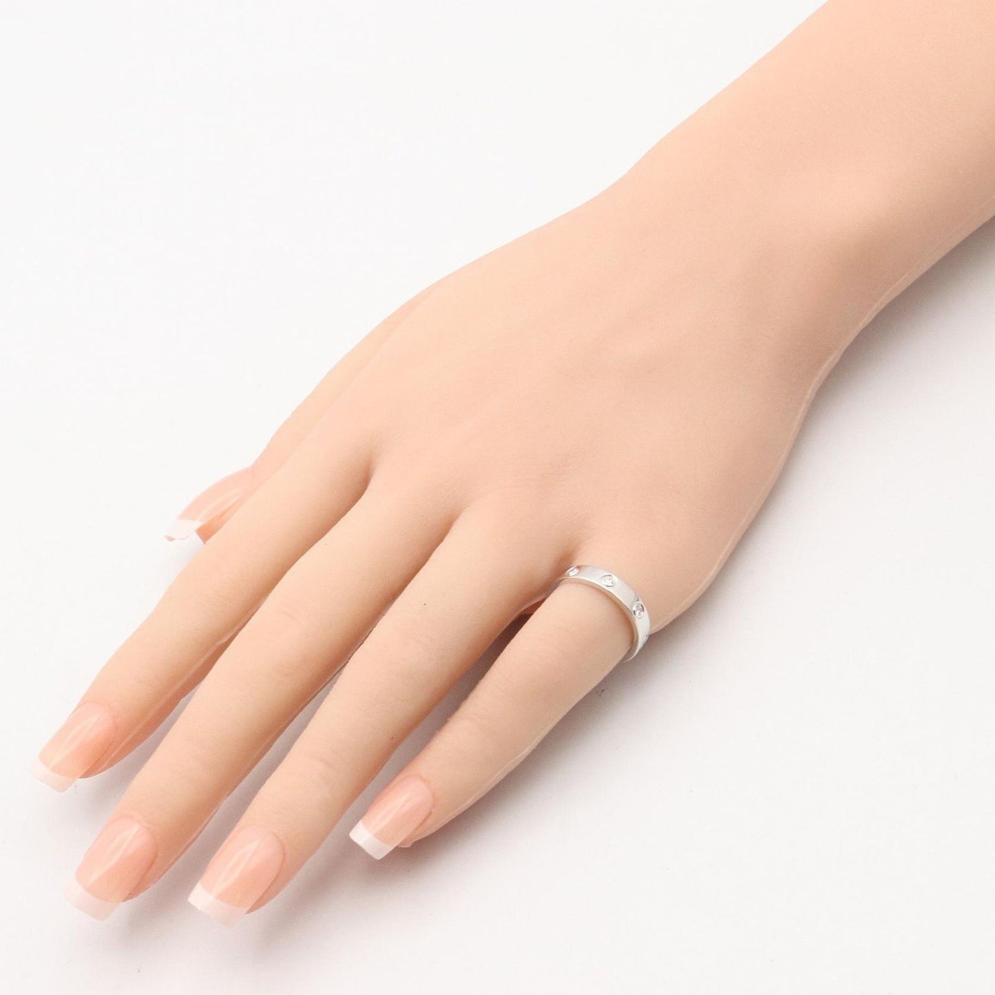 Cartier Ring Mini Love 18k White Gold Diamond — view 7