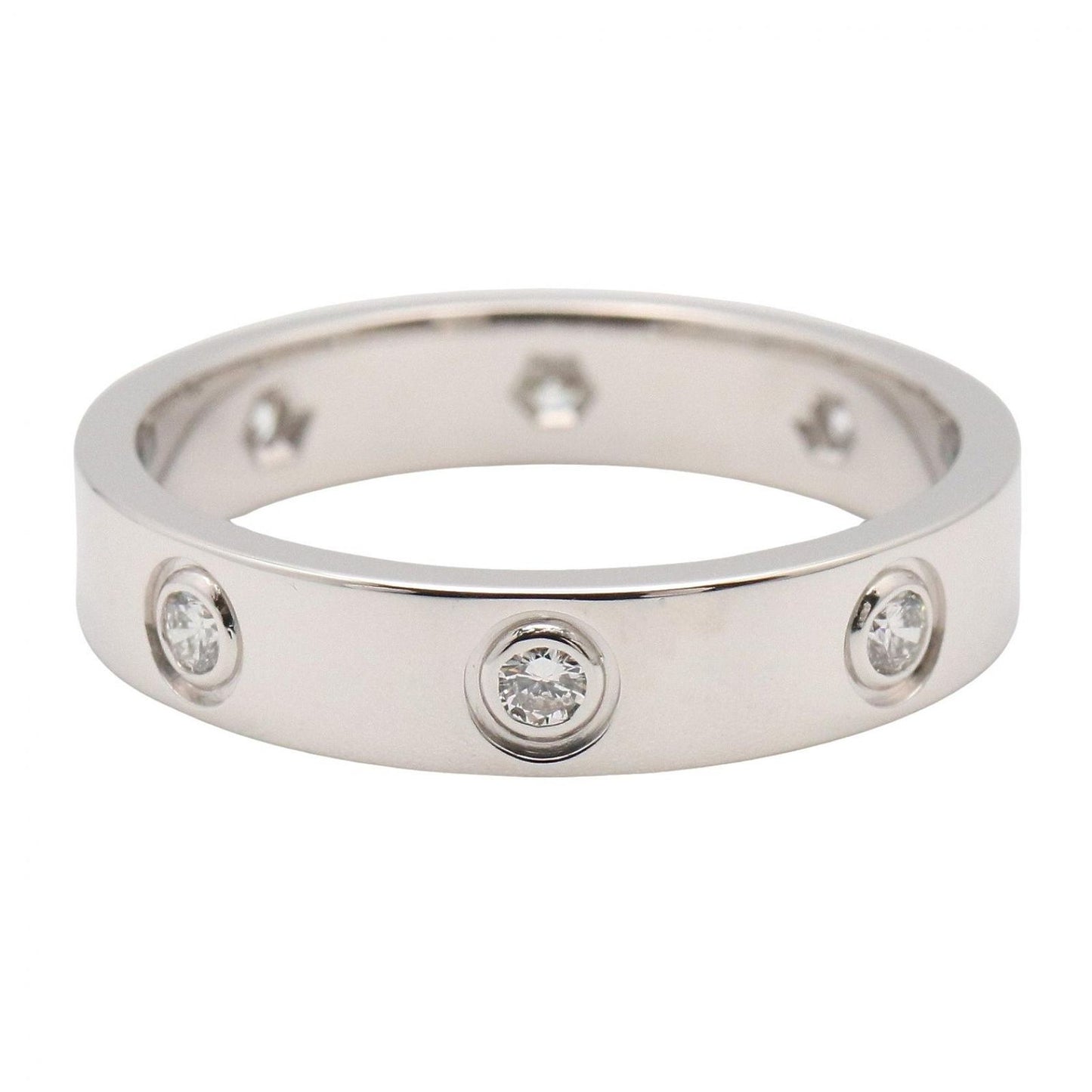 Cartier Ring Mini Love 18k White Gold Diamond — view 2