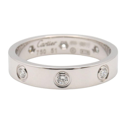 Cartier Ring Mini Love 18k White Gold Diamond — view 3