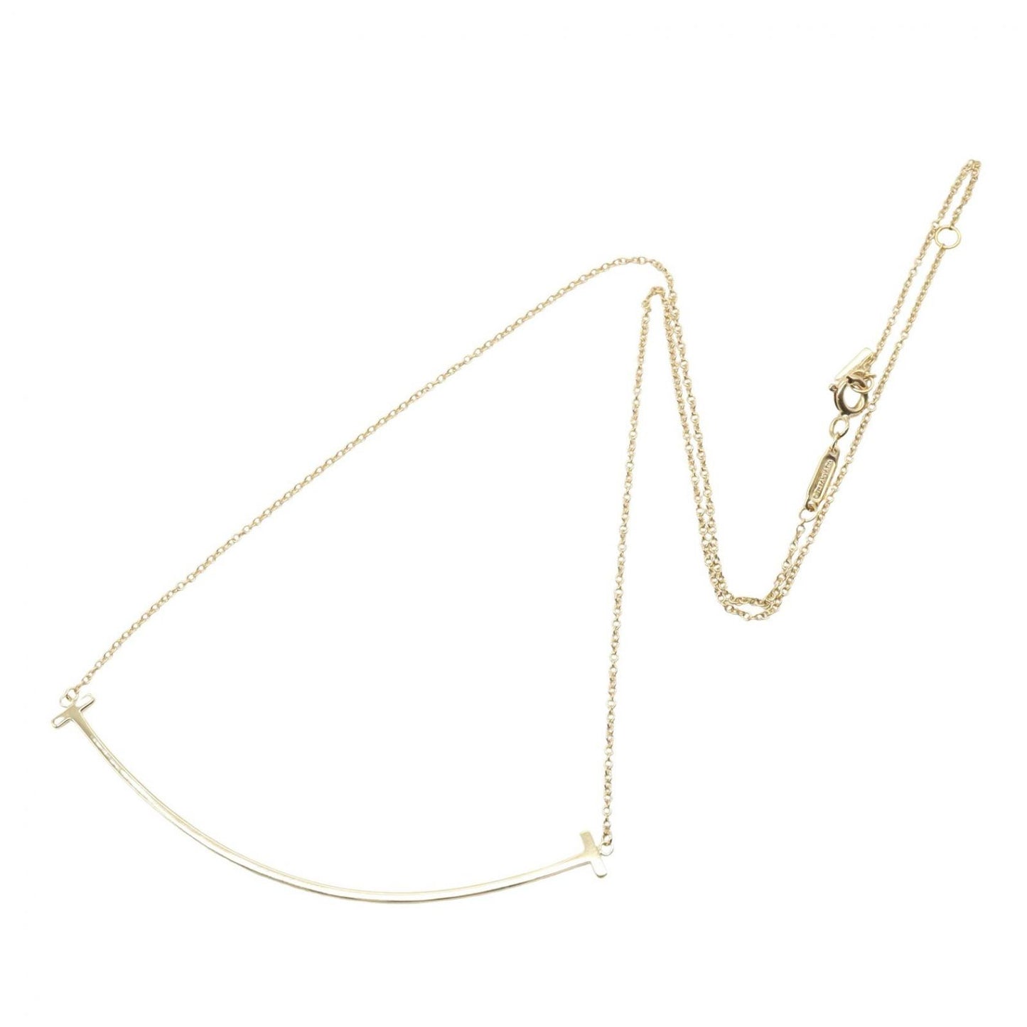 Tiffany & Co Necklace T Smile Large 40.5 45 cm 18k — view 2