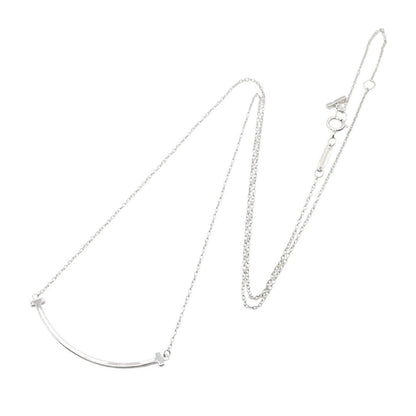 Tiffany & Co Necklace T Smile Small 44.5 50 cm 18k White Gold — view 2