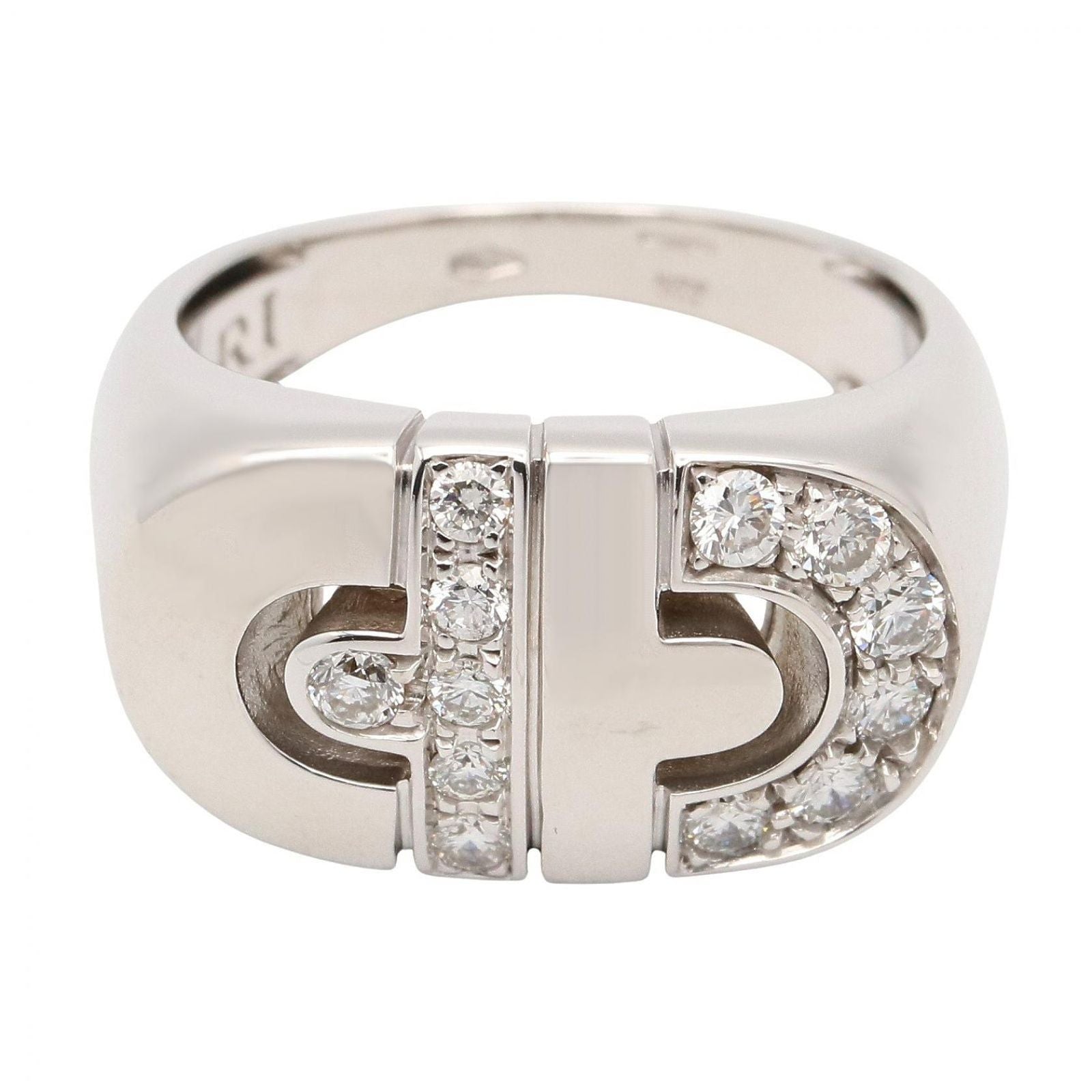 Bvlgari Ring Parentesi Diamond 18k White Gold — view 2