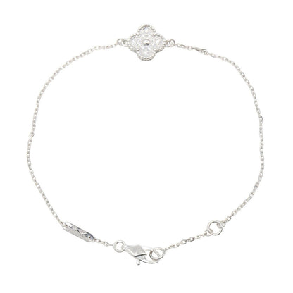 Van Cleef & Arpels Bracelet Sweet Alhambra Diamond 15.5 17 cm 18k White Gold — view 2