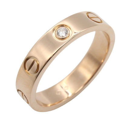 Cartier Ring Mini Love 18k Pink Gold Diamond