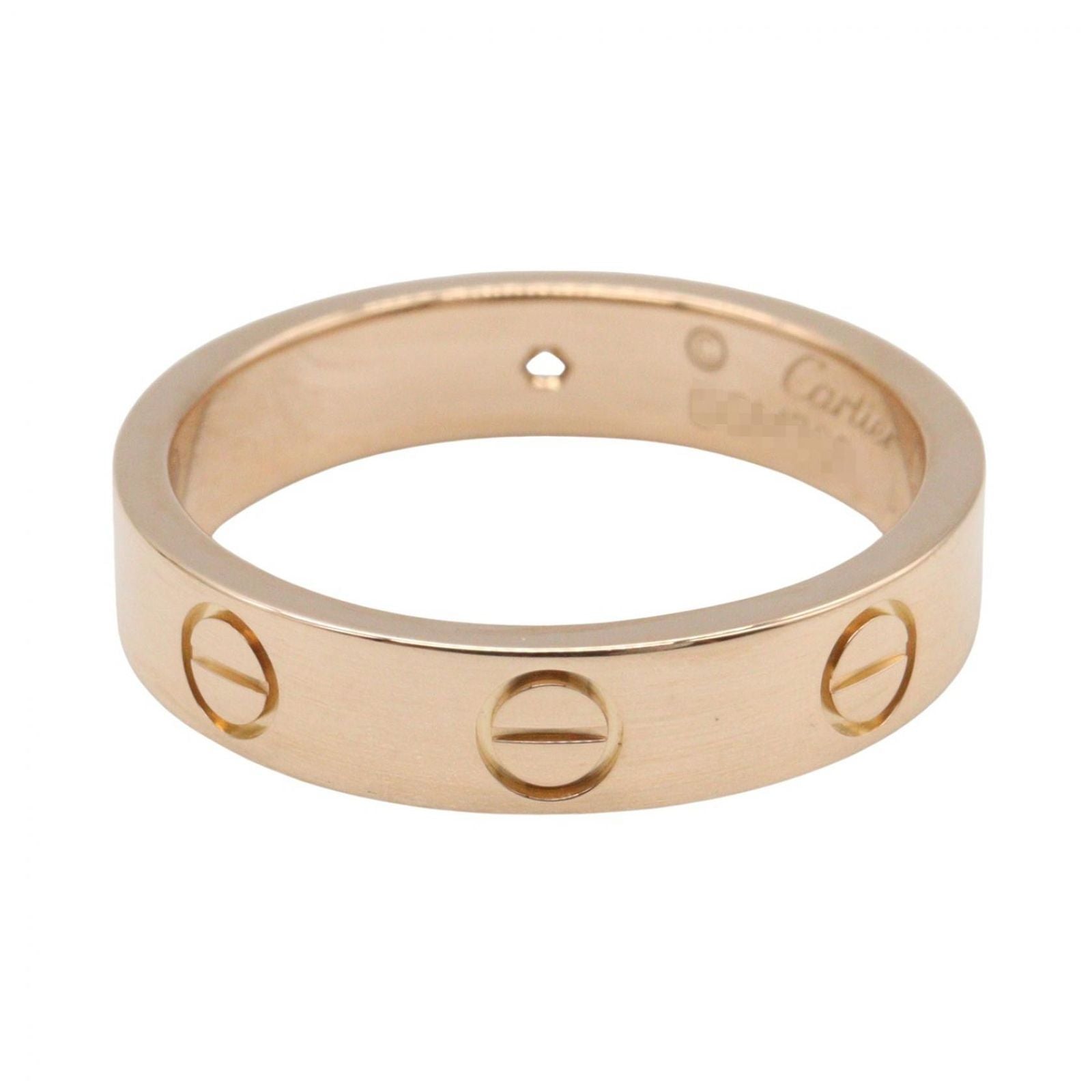 Cartier Ring Mini Love 18k Pink Gold Diamond — view 3