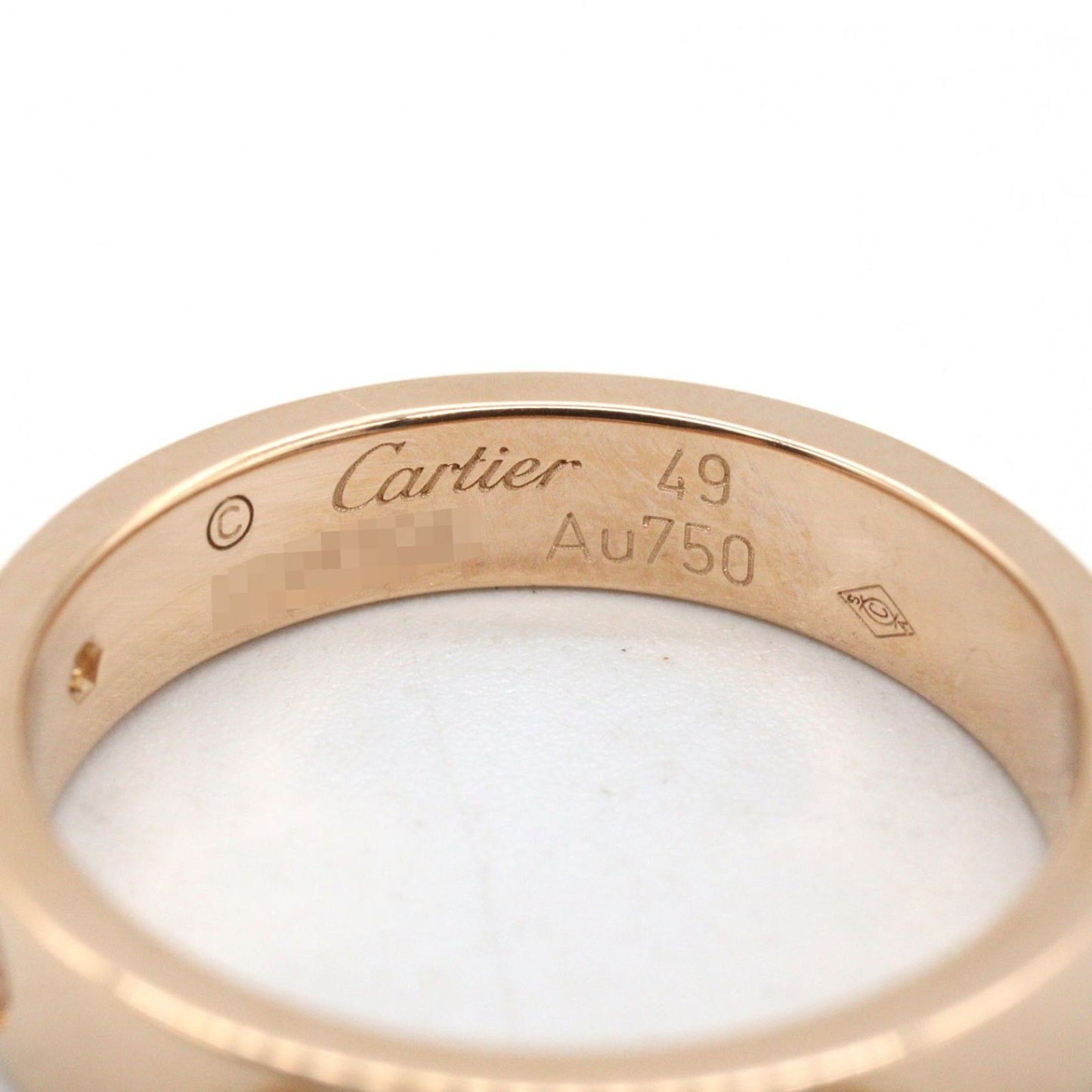 Cartier Ring Mini Love 18k Pink Gold Diamond — view 4