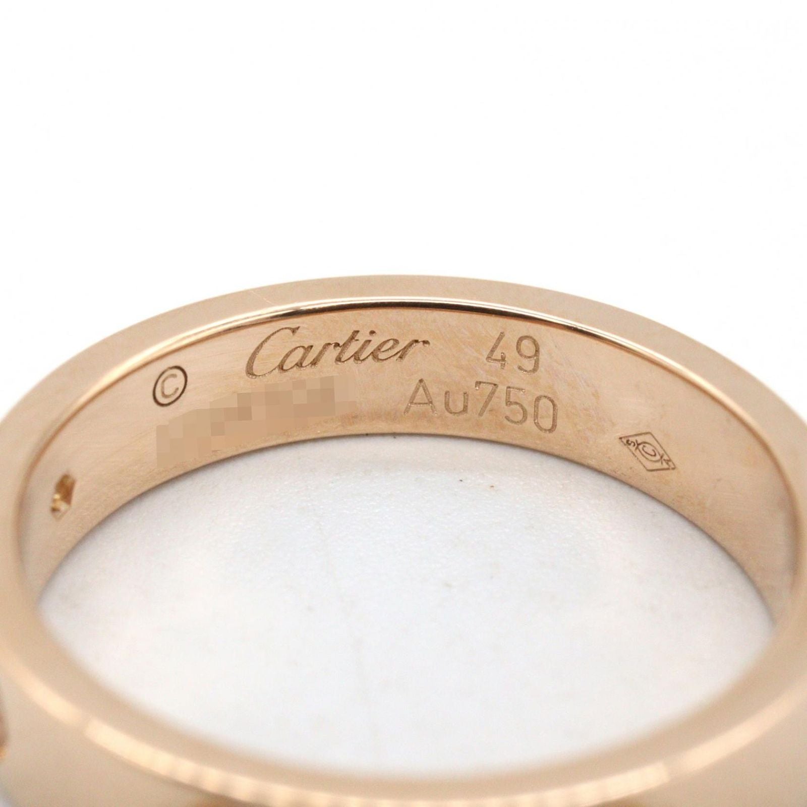 Cartier Ring Mini Love 18k Pink Gold Diamond — view 4