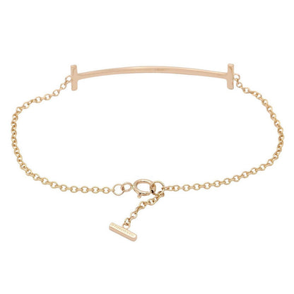 Tiffany & Co Bracelet T Smile Diamond 15 cm 18k Pink Gold — view 2